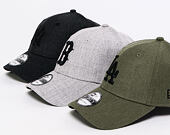 Kšiltovka New Era 9FORTY New York Yankees Heather Essential Black Strapback