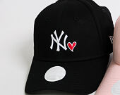 Dámská Kšiltovka New Era 9FORTY New York Yankees Heart Black Strapback