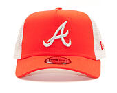 Kšiltovka New Era 9FORTY A-Frame Trucker Atlanta Braves Red/White Snapback