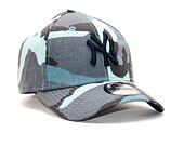 Kšiltovka New Era 9FORTY New York Yankees Camo Essential Light Navy Camo Strapback