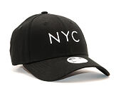 Dámská Kšiltovka New Era 9FORTY NYC Essential Black/White Strapback