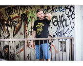 Triko Pink Dolphin Waves Ripple Tee Black PS11911WRBL
