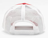 Kšiltovka New Era - MLB Clean 9FORTY Trucker - NY Yankees - Scarlet / White