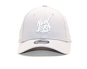 Dětská Kšiltovka New Era 9FORTY Script Youth Dolphin Gray / White Strapback