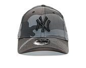 Kšiltovka New Era 9FORTY MLB League Essential New York Yankees Strapback Moonland Camo / Black