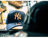 Kšiltovka New Era 9FORTY New York Yankees Melton Navy/Rust Orange