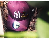 Kšiltovka New Era 9FORTY New York Yankees Twine Maroon