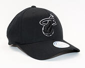 Kšiltovka Mitchell & Ness Miami Heat 600 Black And White Logo 110