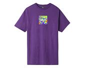 Triko HUF Acid House Box Logo Grape