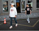 Triko HUF Quake USA Tee Black