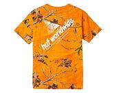 Triko HUF Realtree Peak Logo T-Shirt Orange