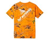 Triko HUF Realtree Peak Logo T-Shirt Orange