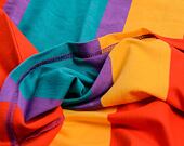 Triko Karl Kani Signature Stripe Tee Purple/Red/Yellow - 6069900
