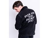 Bunda RIP N DIP Fucking Fuck Denim Sherpa Jacket Black