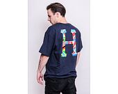 Triko HUF Global Trip Classic H T-Shirt French Navy