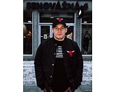 Bunda New Era Team Logo Jacket Chicago Bulls Black