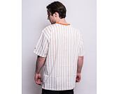 Triko New Era Oversized Pinstripe Toffee / Off White