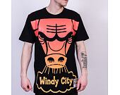 Triko MItchell & Ness Chicago Bulls Flames Tee SSTEBW19142 Black