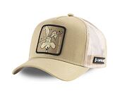 Kšiltovka Capslab - Trucker Looney Tunes - Wile E. Coyote v.3 Trucker - Sand