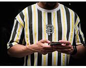 Triko New Era MLB Oversized Stripe San Francisco Giants Off White / New Olive