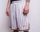 Kraťasy Karl Kani Small Signature Pinstripe Mesh Shorts white/green/orange