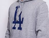 Mikina s kapucí New Era Essential Pull-Over Hoody Los Angeles Dodgers Grey