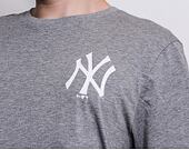 Triko New Era MLB Baseball Graphic Tee New York Yankees Light Grey Heather