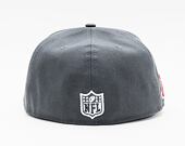 Kšiltovka New Era 59FIFTY NFL Official Team Colors New England Patriots Grey