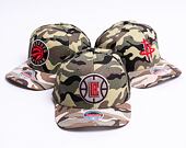 Kšiltovka Mitchell & Ness Los Angeles Clippers Woodland Desert Stretch Snapback Camo Woodland