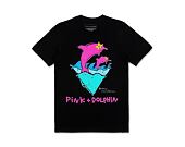 Triko Pink Dolphin DOUBLE DOLPHIN TEE QS2111DDBL BLACK