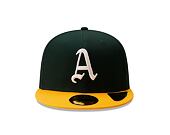 Kšiltovka New Era 59FIFTY Cooperstown Multi WS Patch Oakland Athletics Fitted Dark Green
