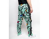 Tepláky Kappa 222 Banda Rastoria Graphik Slim Green Sage - Black G