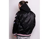 Bunda Mitchell & Ness Champ City Satin Jacket Chicago Bulls Black