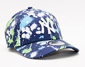 Dětská kšiltovka New Era 9FORTY Kids Print New York Yankees Strapback Light Navy