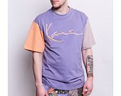 Triko Karl Kani Signature Block Tee lilac/light orange/taupe