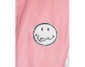 Bunda Karl Kani OG Block Scribble College Smiley Jacket rose/white