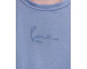 Triko S Dlouhým Rukávem Karl Kani Small Signature Washed LS blue