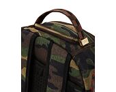 Batoh Sprayground Shark Shape Checkered Camo / Brown Backpack