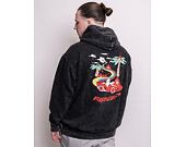 Mikina Rip N Dip Hell Racer Hoodie Black Mineral Wash RND9041