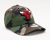 Kšiltovka New Era 9FORTY NBA Camo Chicago Bulls Strapback Woodland Camo