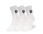 Ponožky New Era - Flag Crew 3Pack - White