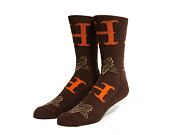 Ponožky HUF × Thrasher Duality Sock Chocolate
