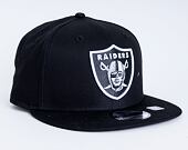 Kšiltovka New Era 9FIFTY NFL Black & White Las Vegas Raiders Snapback Black/Team Color