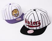 Kšiltovka Mitchell & Ness NBA Retro Pinstripe Snapback Hwc Portland Trail Blazers White