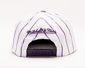 Kšiltovka Mitchell & Ness NCAA Retro Pinstripe Snapback Louisiana State University White