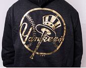 Mikina New Era MLB Foil Back Print Hoody New York Yankees Dark Grey/Metallic Gold