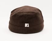 Kšiltovka Kangol Cotton Twill Army Cap Brown