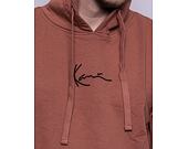 Mikina Karl Kani Small Signature Essential Hoodie dark copper