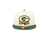 Kšiltovka New Era 59FIFTY NFL22 Sideline Green Bay Packers Off White / Team Color