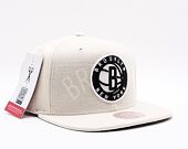 Kšiltovka Mitchell & Ness Cut Away Snapback Brooklyn Nets Off White